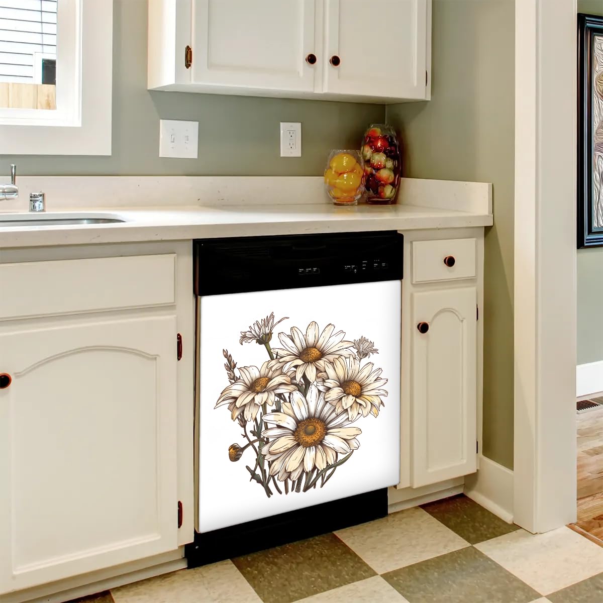 Aazon.co: Black Dishwasher Agnet Cover Vinyl Sticker,The Black