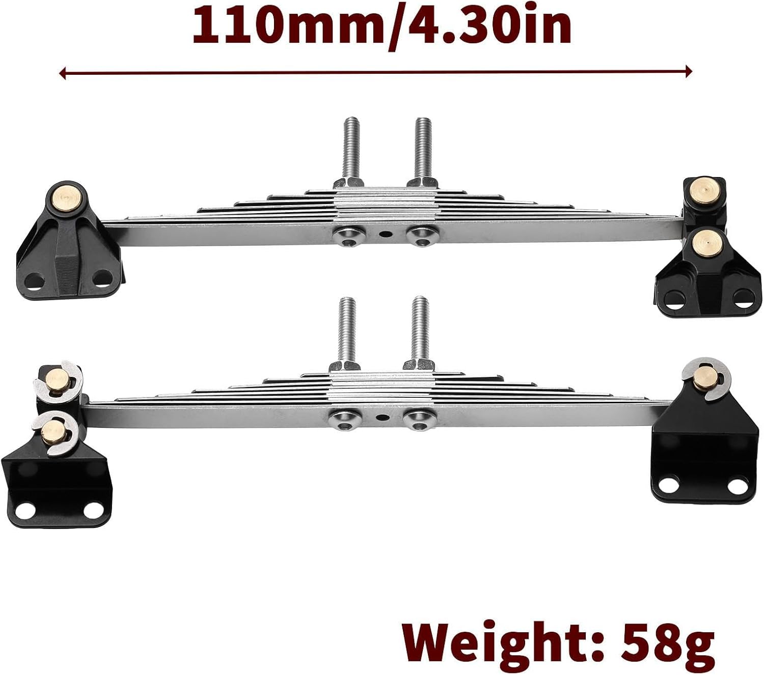 1/14 Replacement Steel Front Suspension Plate Set for Tamiya RC Car Tractor Trailer Truck RC Car Upgrade Part