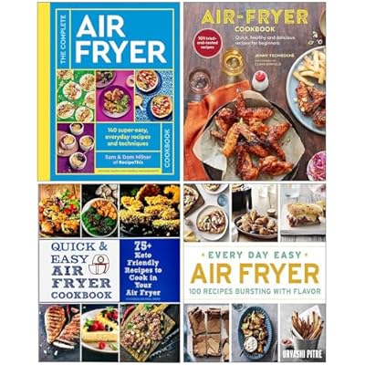The Complete Air Fryer Cookbook [Hardcover], Air-Fryer Cookbook [Hardcover], Quick and Easy Air Fryer Cookbook & Every Day Easy Air Fryer 4 Books Collection Set