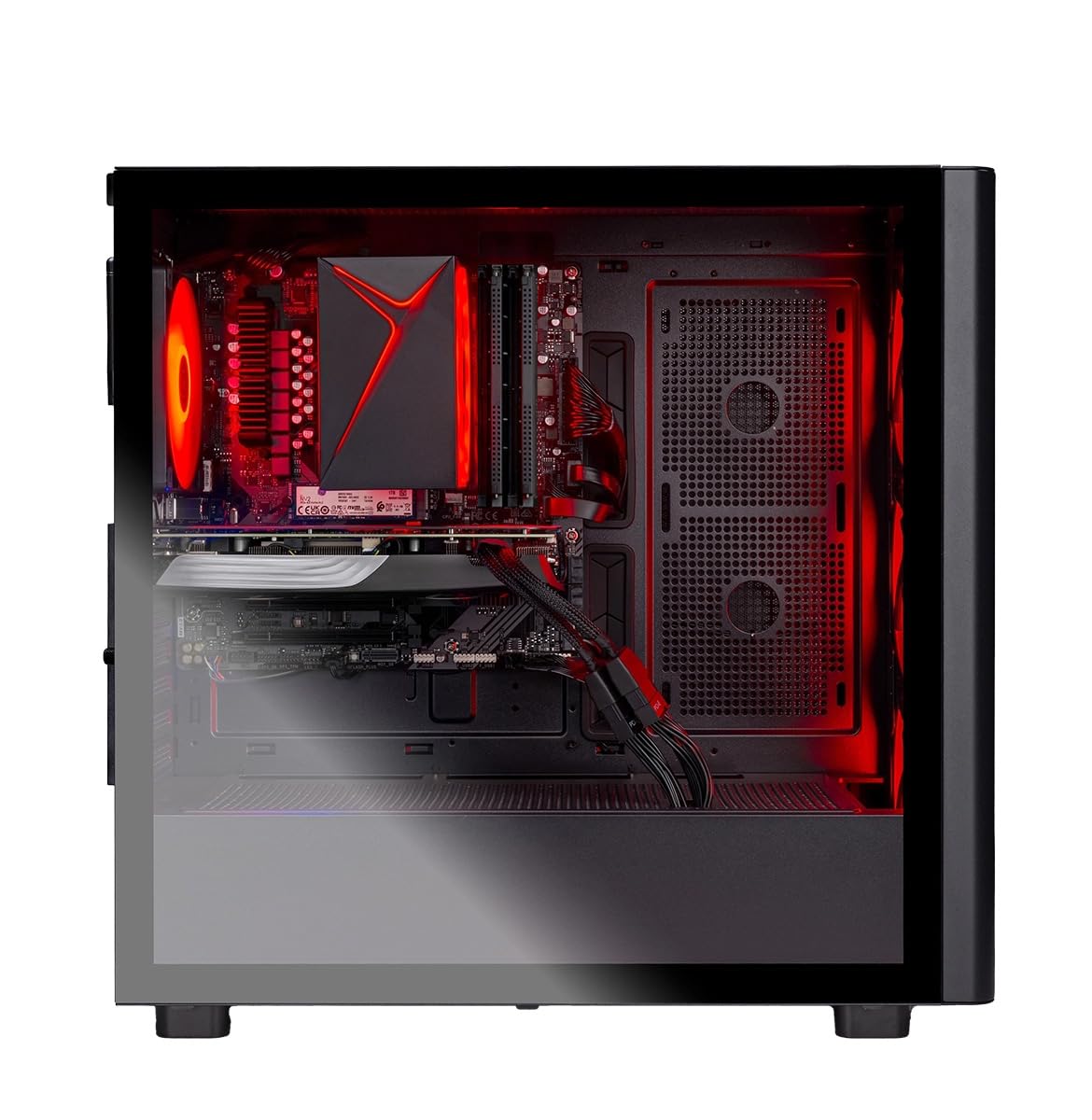 Skytech Gaming Chronos PC para Juegos, AMD Ryzen 5 5500, 3,6 GHz, NVIDIA RTX 3050, 6 GB VRAM, SSD NVMe de 1 TB, 16 GB DDR4 RAM 3200, 650 W, Oro, PSU, Wi-Fi 5, Windows 11, Ordenador