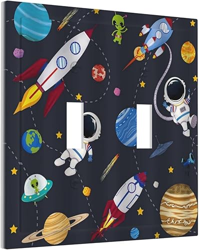 Miniatura 59 de Cubierta de Interruptor de Luz de 1 Gang con Escena de Flores de Grecia Mediterránea, Dispositivo Individual Basculante/GFCI, Placa Decorativa