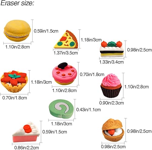 Miniatura 2 de 30 piezas de borrador para niños, mini rompecabezas para fiestas de premio de juegos infantiles, carnaval y suministros escolares (pastel)