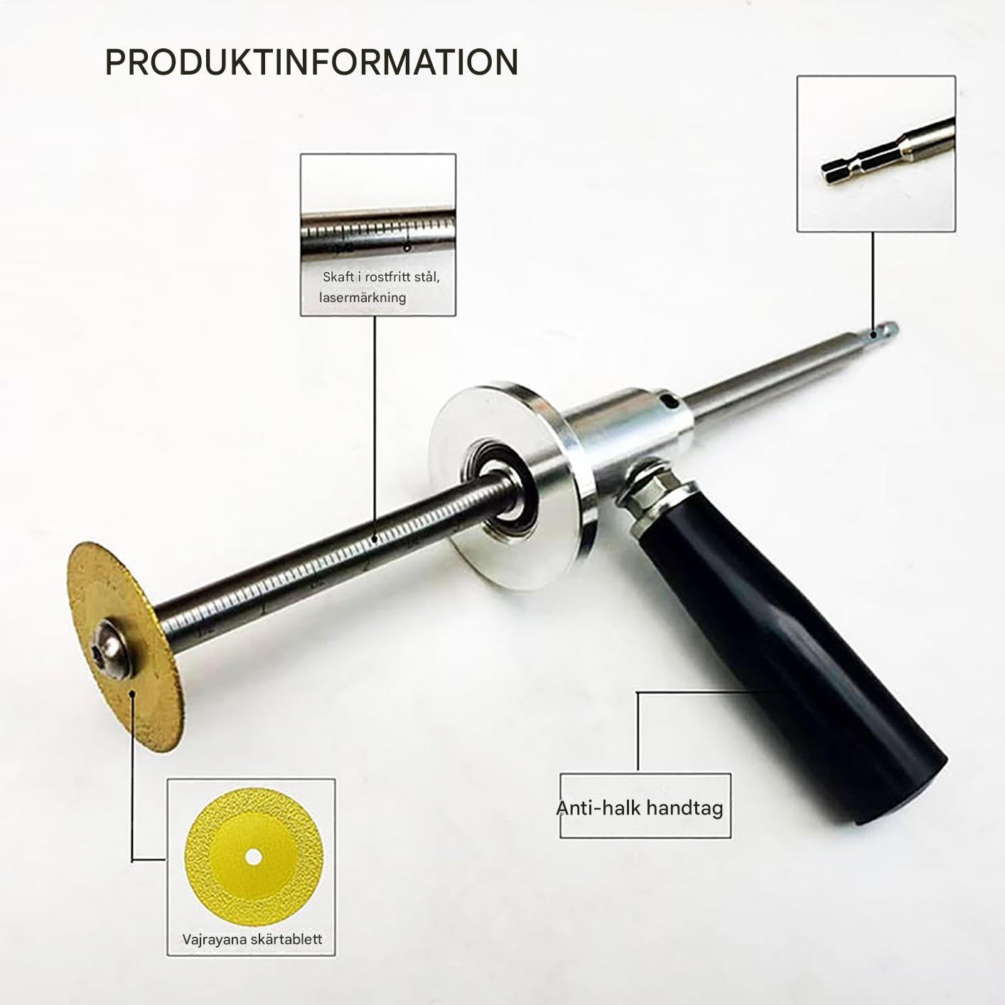 Cortatubos Interior para PVC Herramienta De Corte Para Tuberías | Accesorio De Corte Interno Con Profundidad Ajustable Para Industrial Automoción Construcción Riego