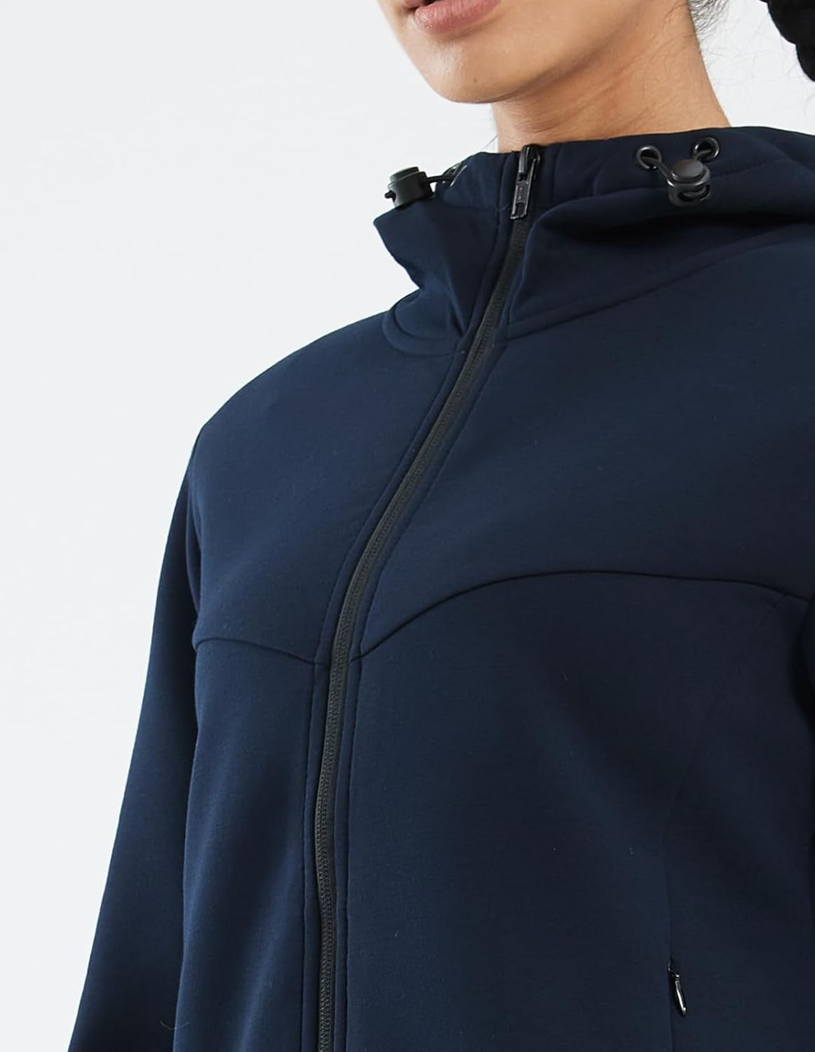 fit space Women's Tailored Relaxed Fit Sweatershirts Full Zip Up Hoodies And Turtleneck Pullover With Zipper Pocket - Image 6