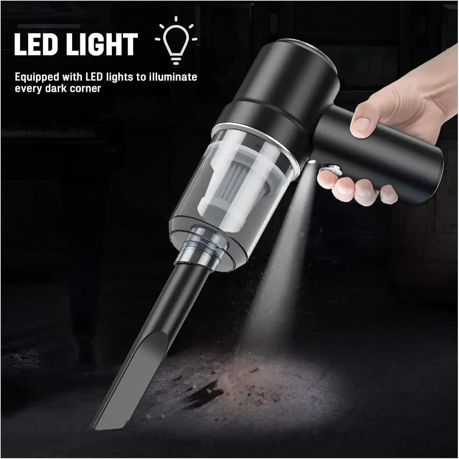 Vacuum Cleaner, Handheld Vacuum Cleaner Lightweight & Portable Crevice Tool, Suit for Home, Car, Pet Hair, Car Vacuum Cleaner,Portable Cordless