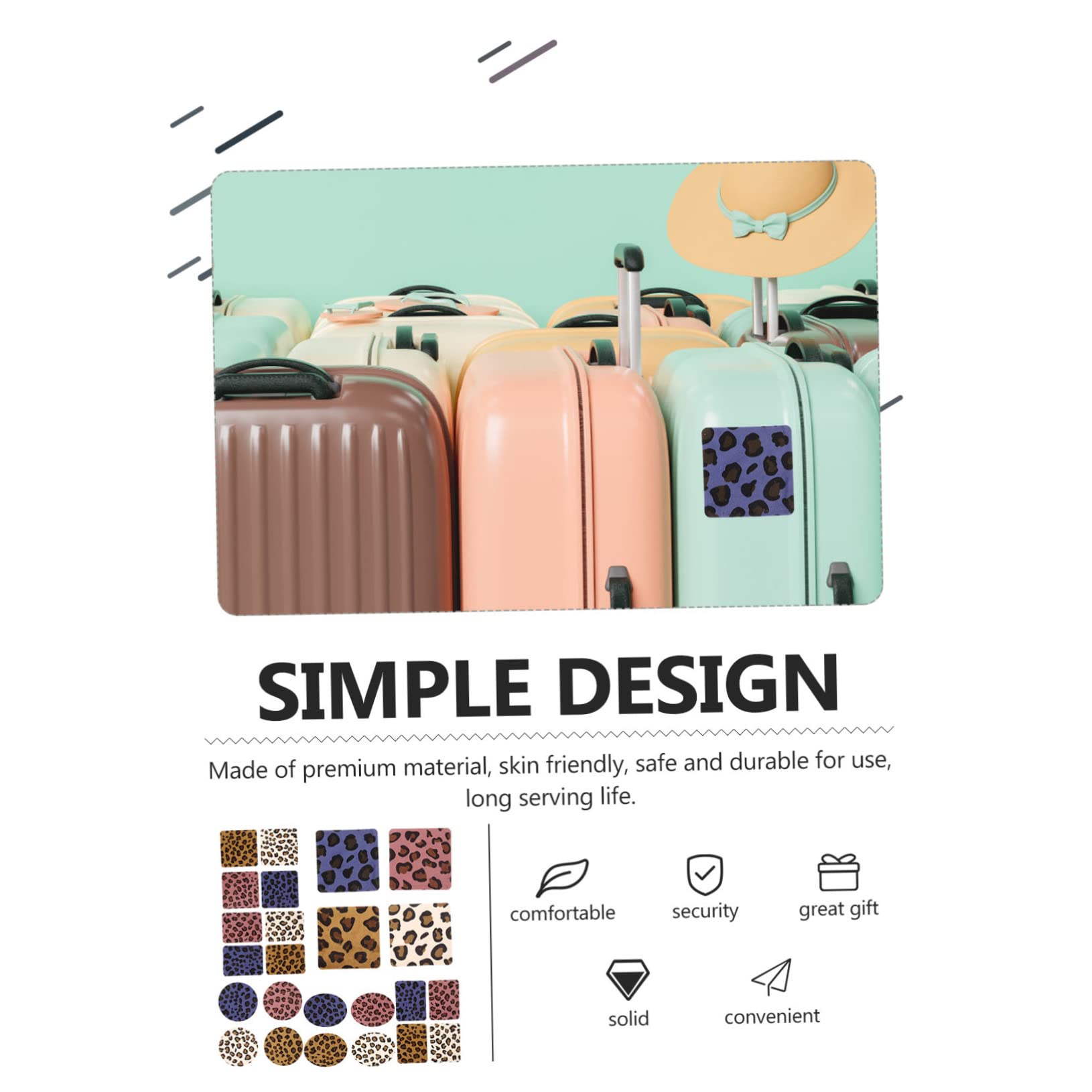 NUOBESTY 5 Set Toppe Decorative Stile Per Abbigliamento Resistenti All Usura Patches Sostituibili Per Giubbotti E Accessori Fashion 24 Pezzi * 5