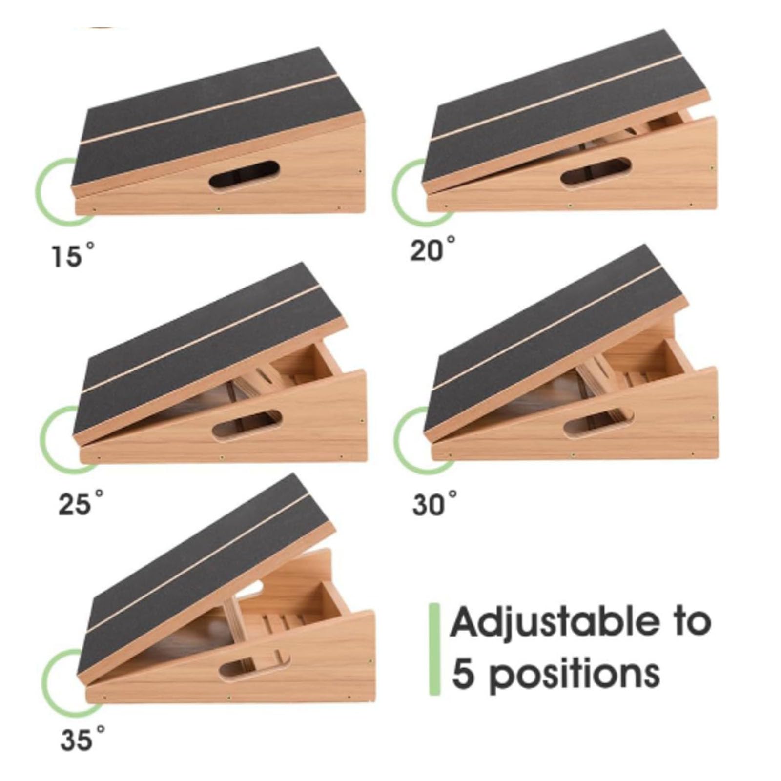 Planche D’étirement Des Mollets Antidérapante – 15x16x4,2 Cm – Rééducation, équilibre Et Massage – Léger (82g)