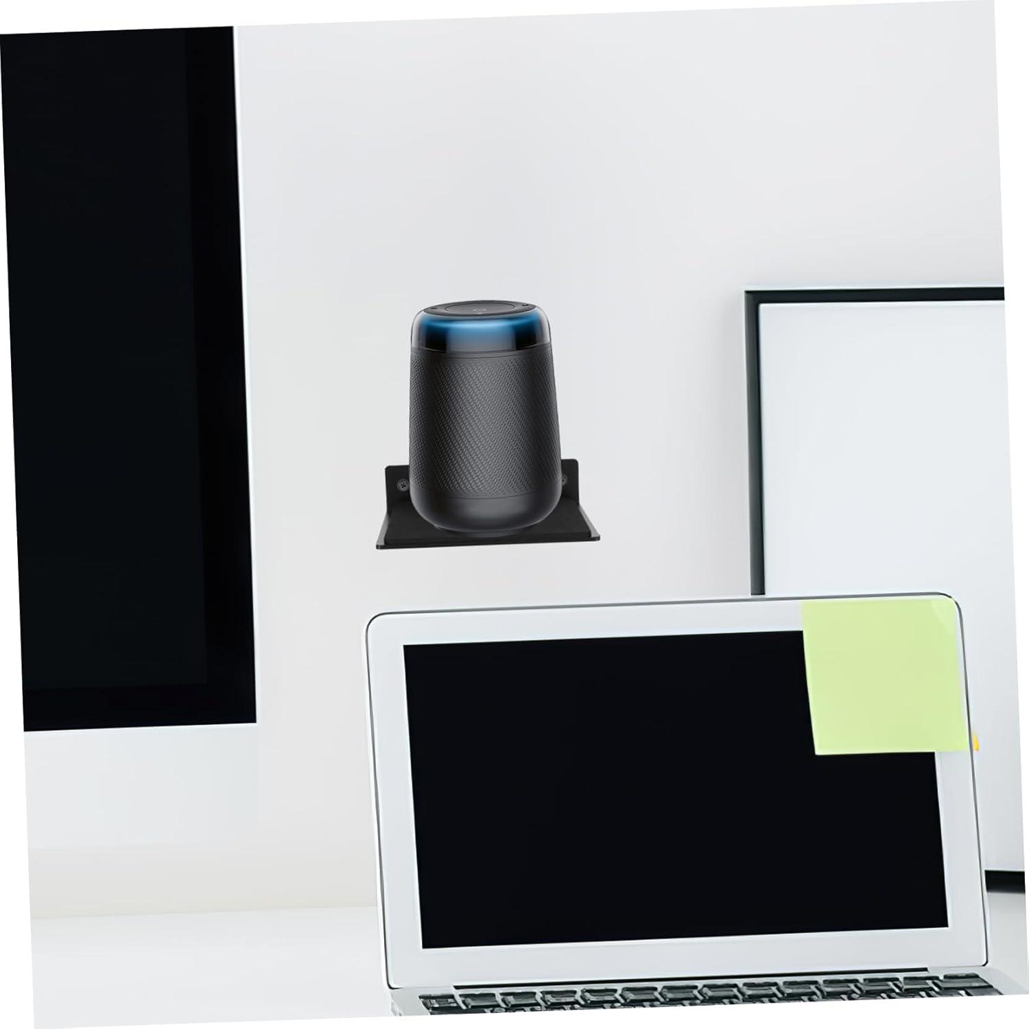 4pcs Speaker Wall Mount Stand and Felt Material for Wall Speakers Space-Saving for Bedroom Living Room