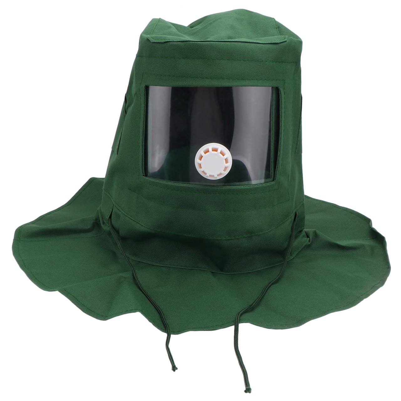 Hemobllo Cagoule de Sablage avec Visière Acrylique Transparente – Protection Anti-Poussière & Vent pour Ponçage, Polissage Léger et Dépoussiérage – pour Bricolage, Atelier et Professionnels (18,7 x 16