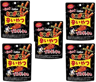 じゃがりこ 辛いやつ ブルダック味 5個セット | 激辛スナック まとめ買い | 韓国風旨辛 | 辛党向け