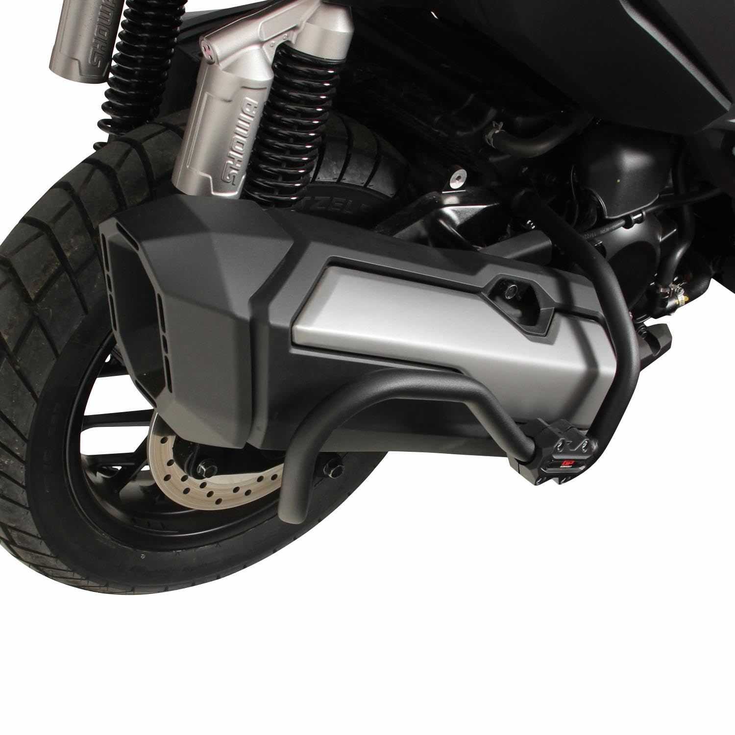 GP Kompozit Protector de escape negro compatible con Honda ADV350 2023-2024