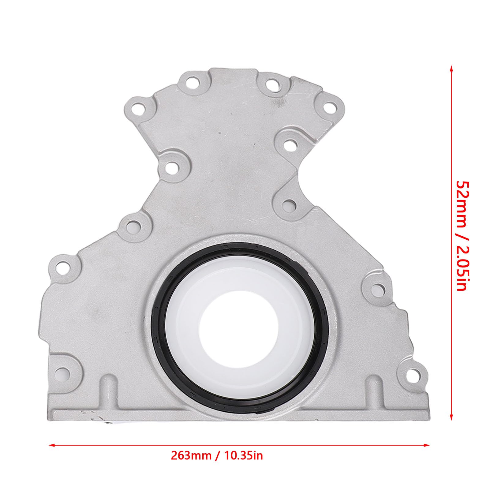 Kit di riparazione perdite olio motore Set di guarnizioni del coperchio della tenuta principale posteriore 14 pezzi 635 518 compatibile con V8 4.8L 5.3L 6.0L 6.2L