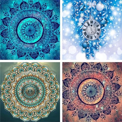 5D diamond painting 55x55cm : kit de broderie mandala