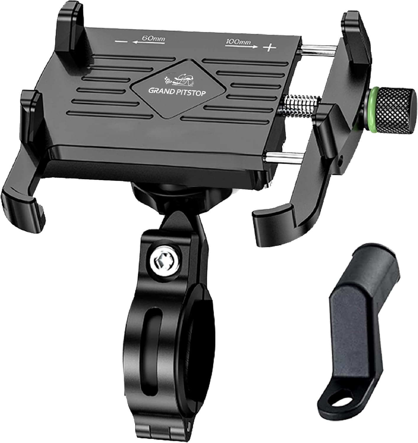 GRAND PITSTOP Bike Phone Mount Holder,Aluminum Motorcycle Phone Holder, Bicycle Handlebar Cell Phone Holder for iPhone 15 Pro Max/Plus 14 Pro Max, S9, S10 and More 4.7″ to 6.8″ Smartphones GRAND PITSTOP Bike Phone Mount Holder,Aluminum Motorcycle Phone Holder, Bicycle Handlebar Cell Phone Holder for iPhone 15 Pro Max/Plus 14 Pro Max, S9, S10 and More 4.7″ to 6.8″ Smartphones