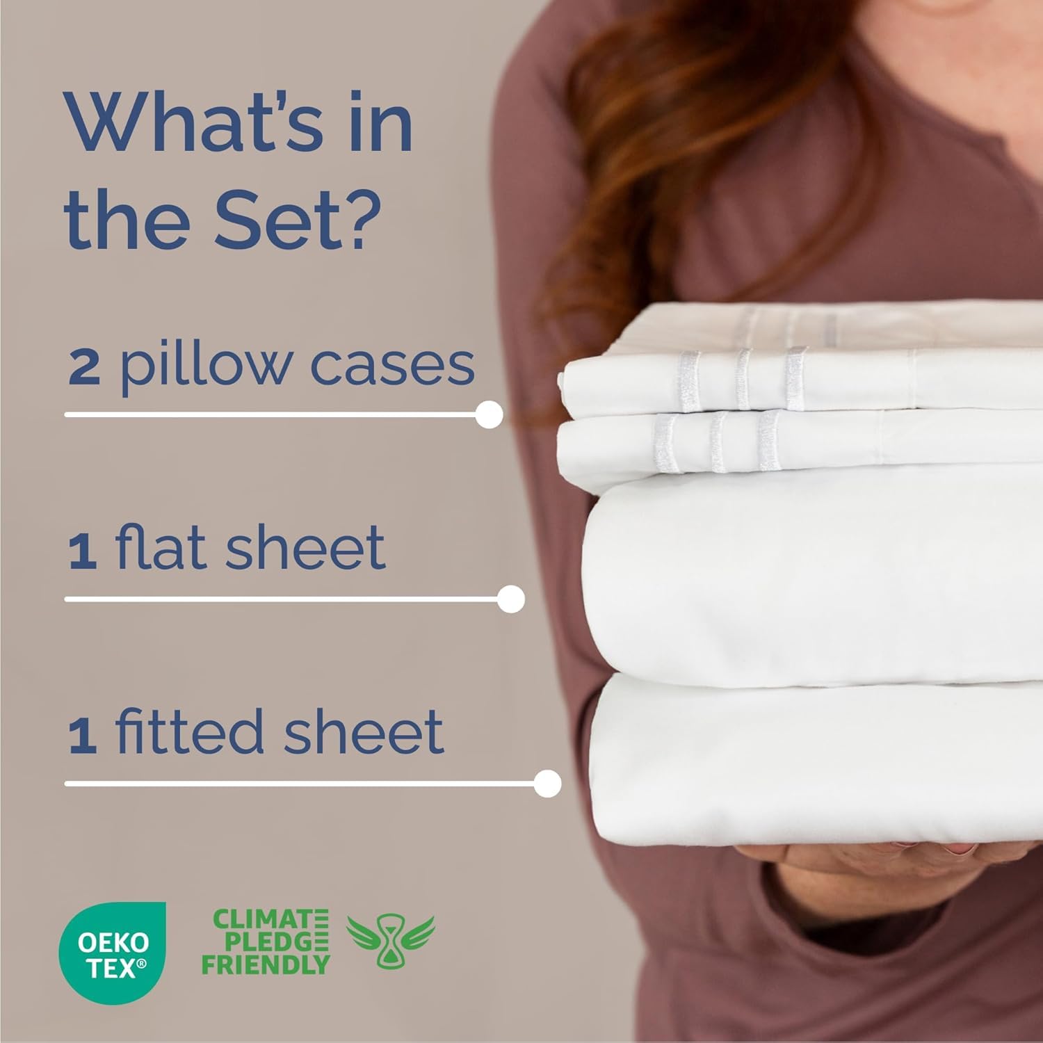 cgk unlimited 4 piece sheet set - comfy breathable & cooling sheets - hotel luxury bed sheets for women, men, kids & teens - deep pockets, easy-fit, soft & wrinkle free sheets - queen, white
