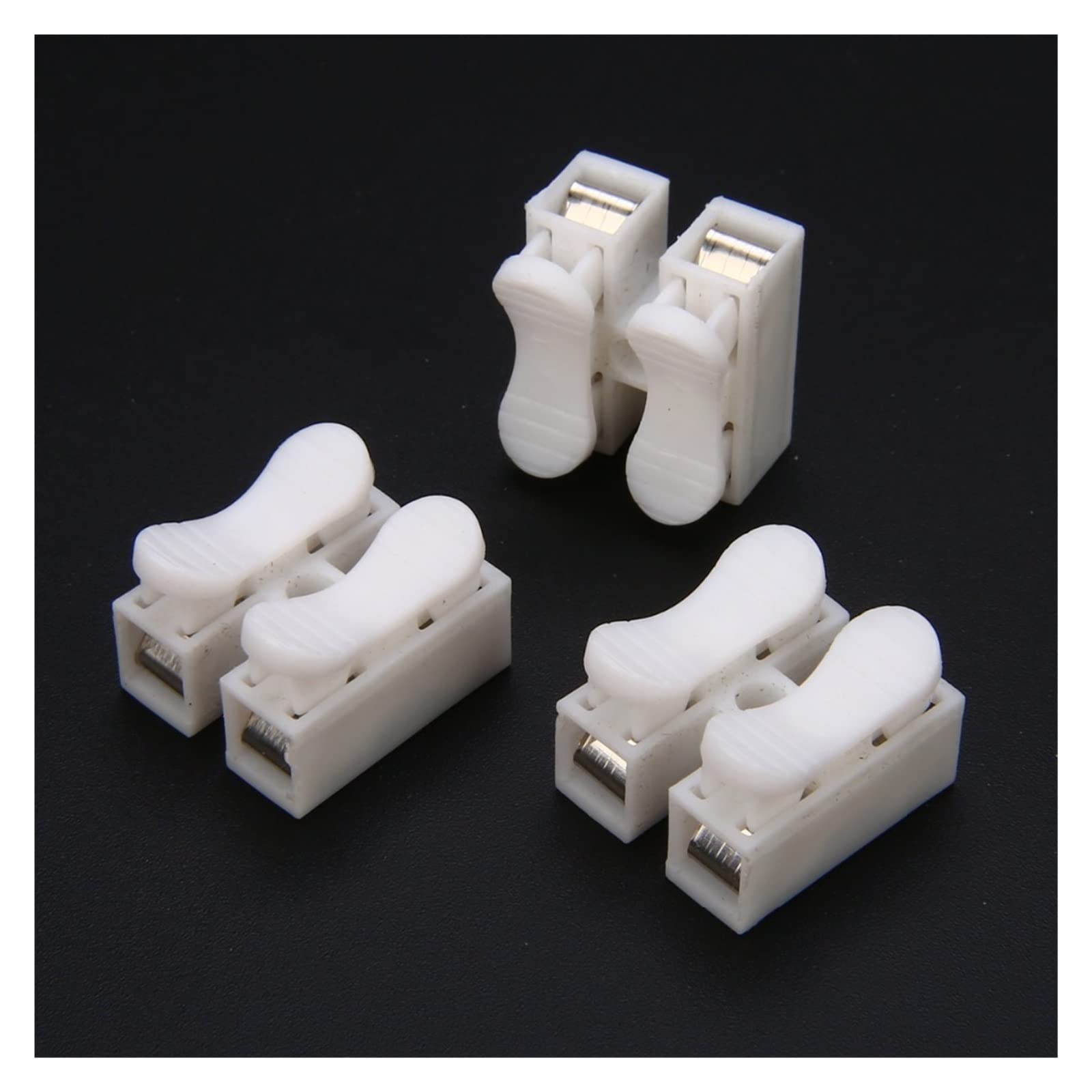 Artemisia 30pcs Nouveaux connecteurs de câbles d'épingles électriques 2 Ch2 Terminales de Fil de Verrouillage d'épissure Rapide Compatible avec la Bande L