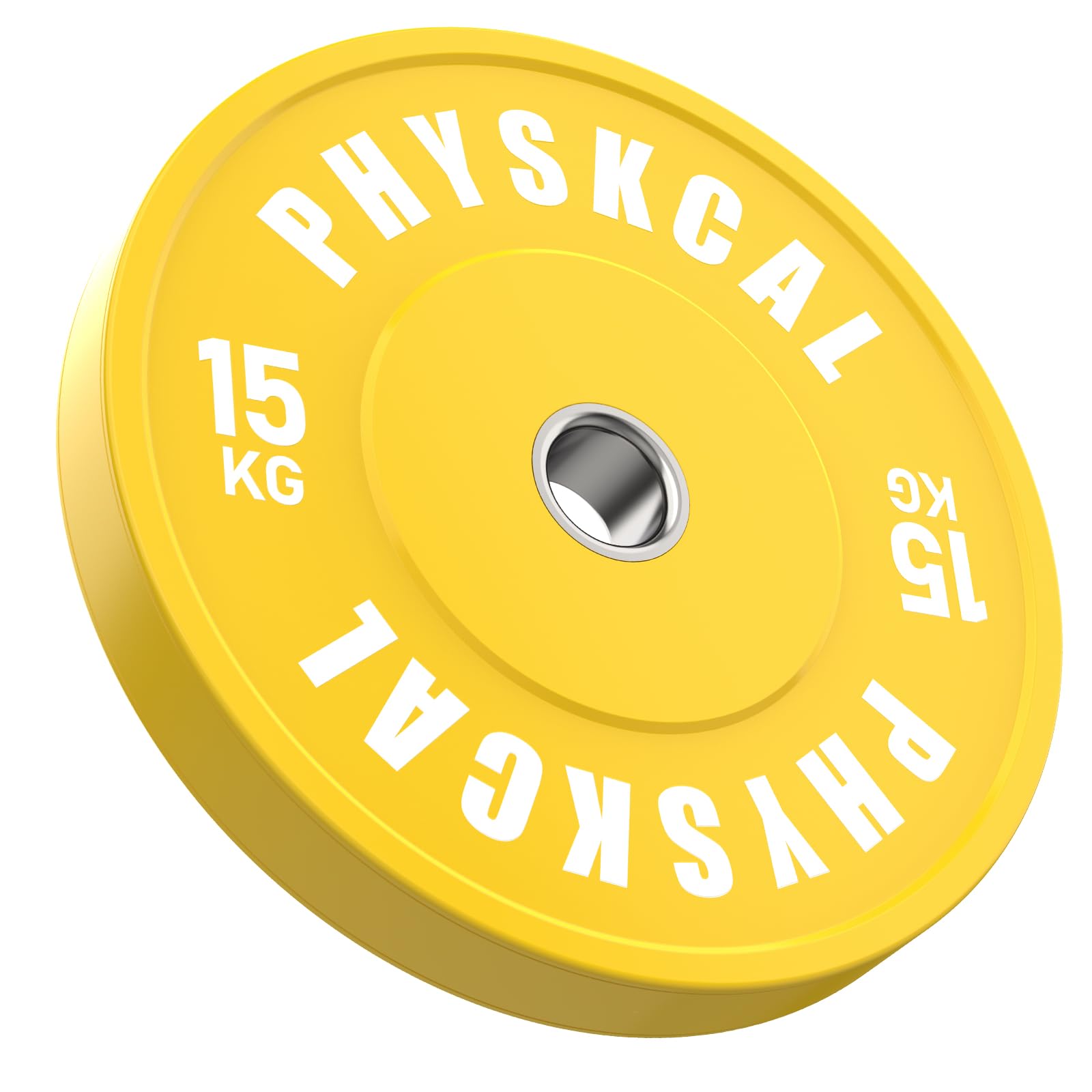 PhysKcal Kolorowe talerze do sztangi z wkładką ze stali nierdzewnej 2", standardowe talerze do sztangi IWF i zestaw tarcz do sztangi frakcyjnej 0,5 kg – 25 kg (g) 1 x 15 kg