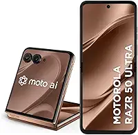 Smartphone Motorola Razr 50 Ultra - 512GB 24GB (12GB RAM+12GB Ram Boost) Tela dobrável 6,9' pOLED e externa 4' Moto AI camera IPX8 Mocha Mousse