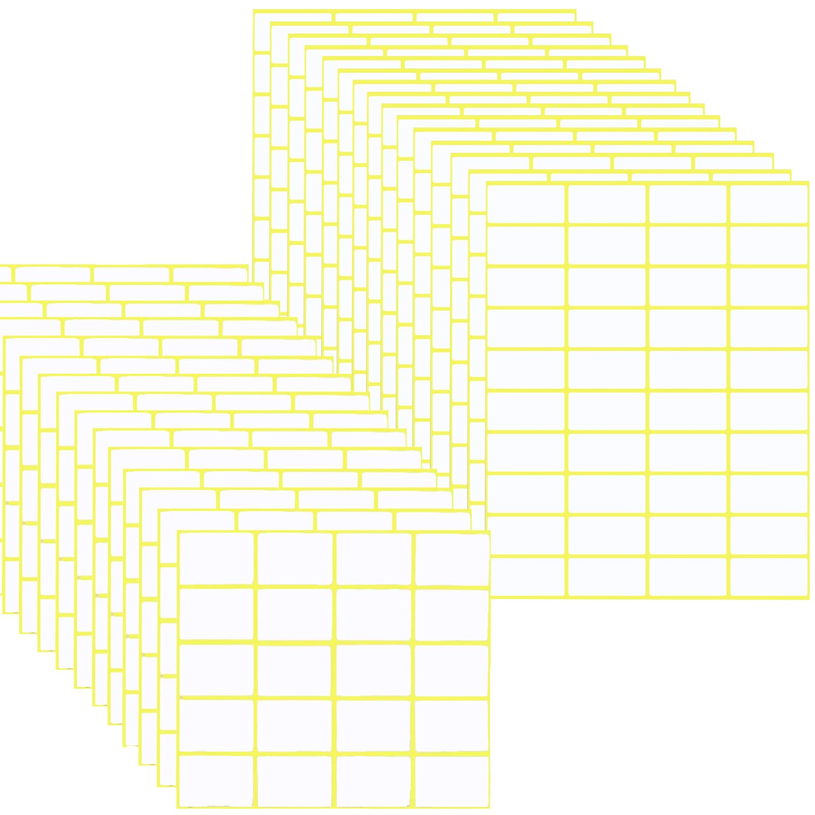 Meekye Lot de 900 étiquettes autocollantes universelles de 38 x 19 mm et 28 x 40 mm pour écrire - Étiquettes adhésives pour bureau, cuisine et rangement