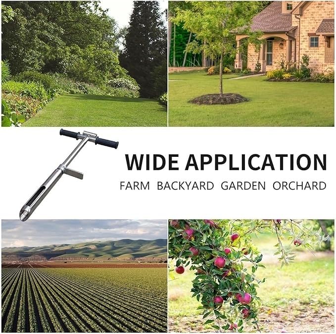Kit de prueba de suelo para césped con sonda y extractor de núcleos para granjas y jardines 7