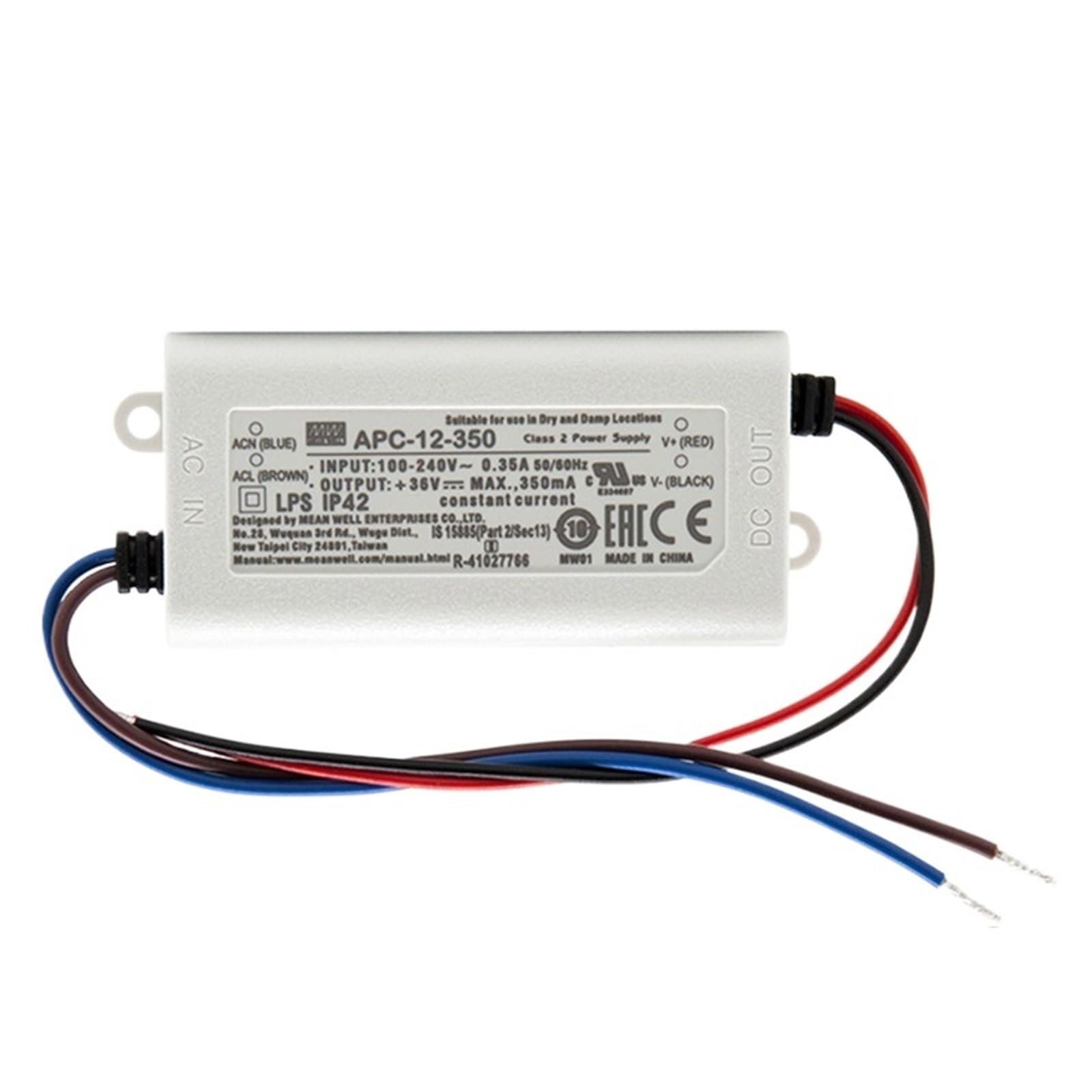 FCARUMIQP APC-12 Series 12W 350mA 700mA Constant Current Output Power Supply LED Driver APC-12-350 APC-12-700