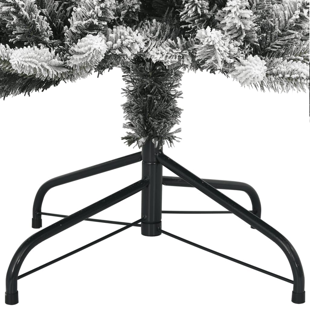 Pre-Lit Artificial Christmas Tree, wysokość 120 cm, śnieżnoblokowana zieleń PCW/PE, 150 ciepła biel, stabilny stojak ze stali, dekoracja domu