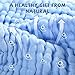MUKIN Baby Washcloths - Soft Face Cloths for Newborn, Absorbent Bath Wipes, Burp Cloths or Towels, Baby Registry as Shower. Pack of 6-12x12 inches (Blue)