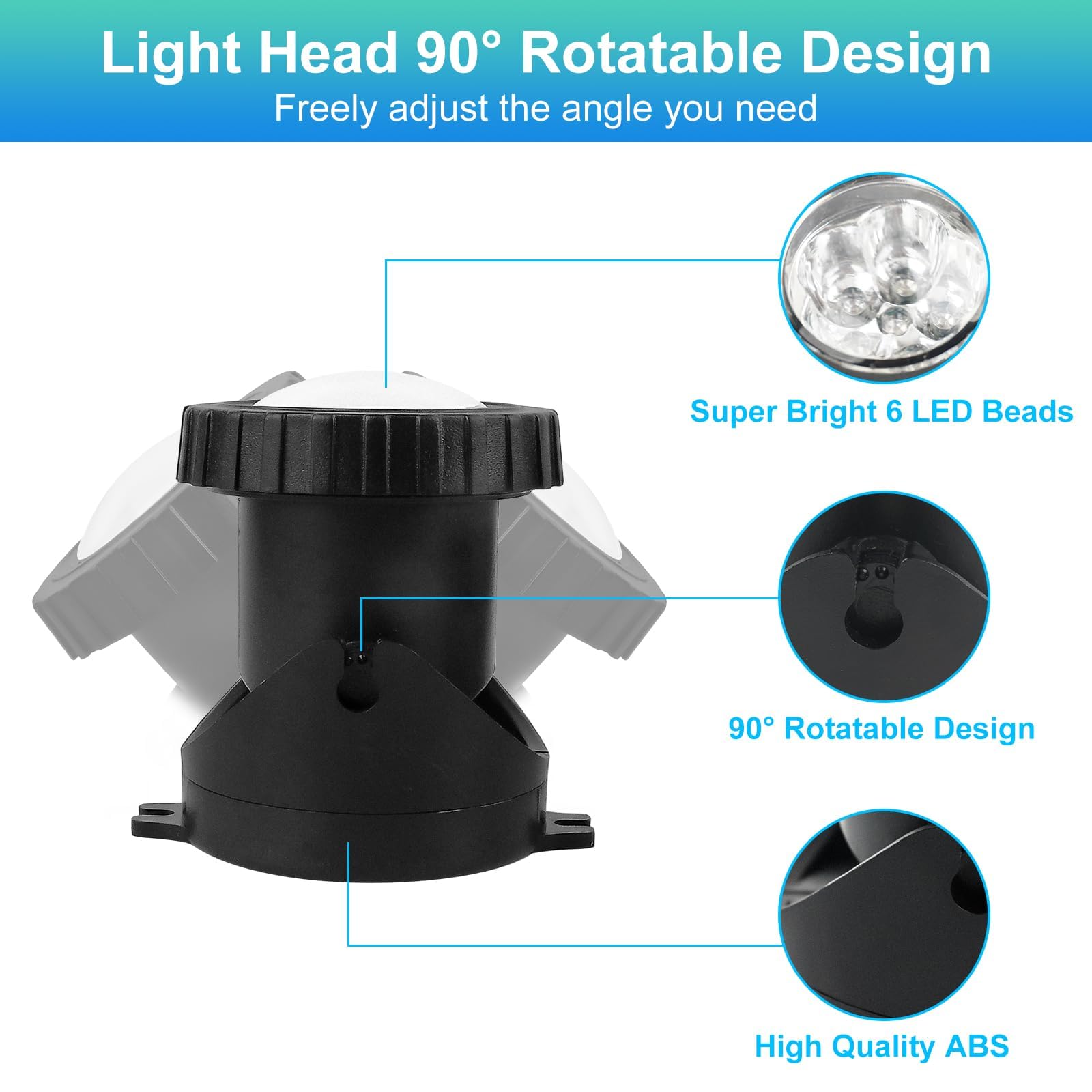 T-SUNUS Illuminazione per Laghetto a LED Subacqueo, LED Sommergibili con Controllo APP Bluetooth Dimmerabile IP68 Illuminazione Subacquea RGB per Giardino Partito Piscina 8 in 1