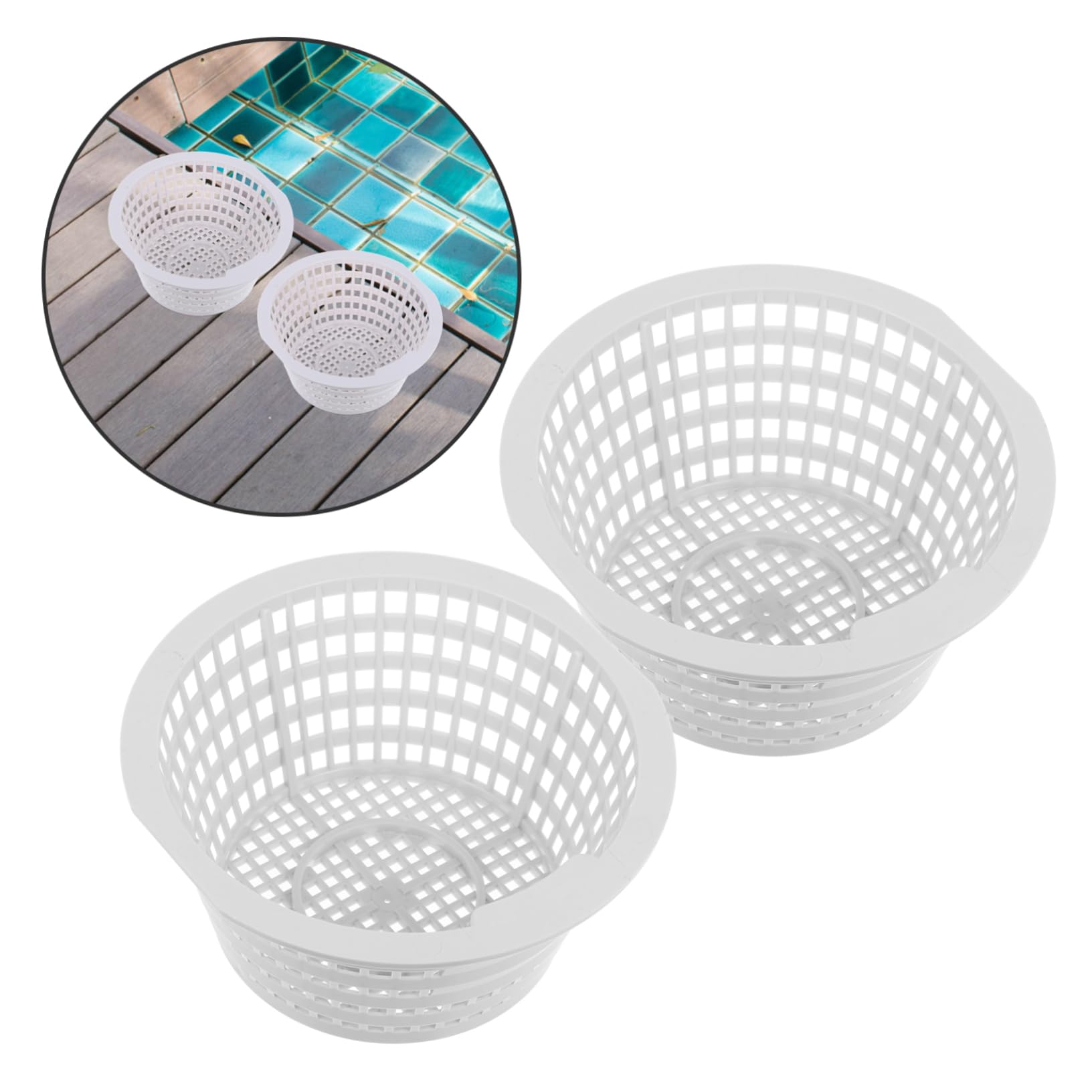Happyyami 10piezas Cesta De Filtración para Piscina De Filtro De Basura para Skimmer Accesorio De Limpieza para Mantener El Agua Cristalina Piscinas Inflables Superficie