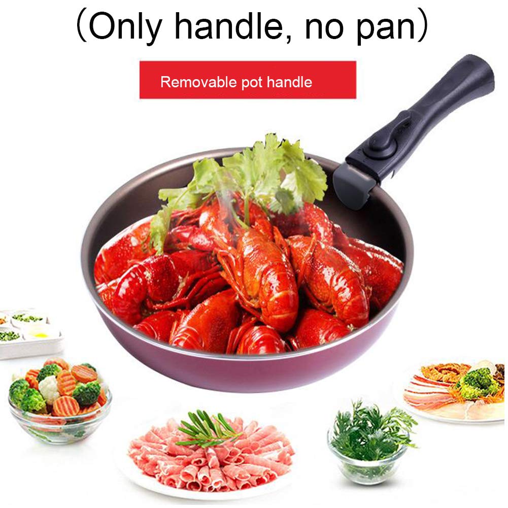 Poignée De Casserole Amovible Anti-Brûlure - Long Manche Bakélite Avec Tournevis