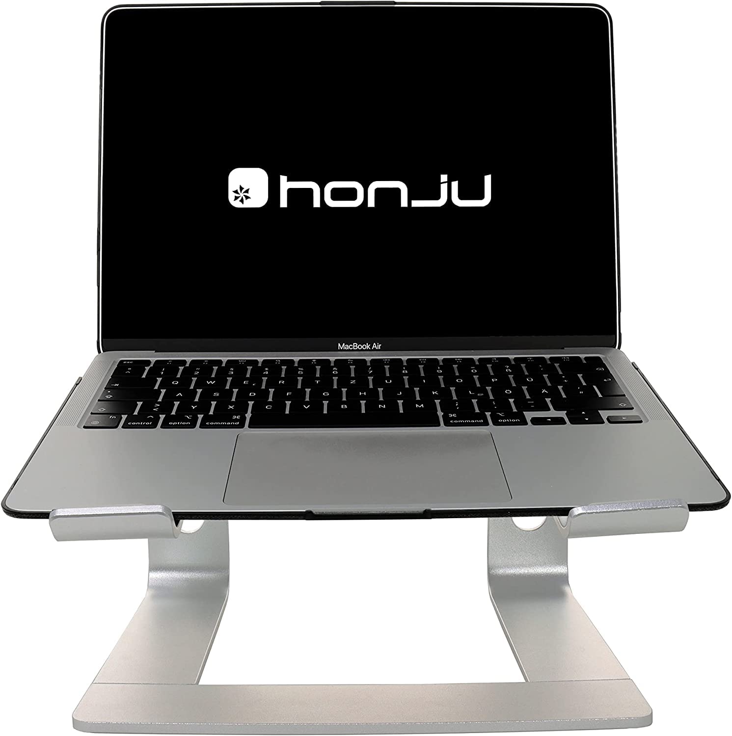 Laptop Supporto per lavorare ergonomico [Elevatore per laptop per scrivania, Supporto per laptop in alluminio robusto, Notebook/MacBook Pro/MacBook Air supporto] argento
