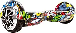 Hoverboard Skate Elétrico 6.5" com Led e Bluetooth Original Brinovar (Hip Hop)