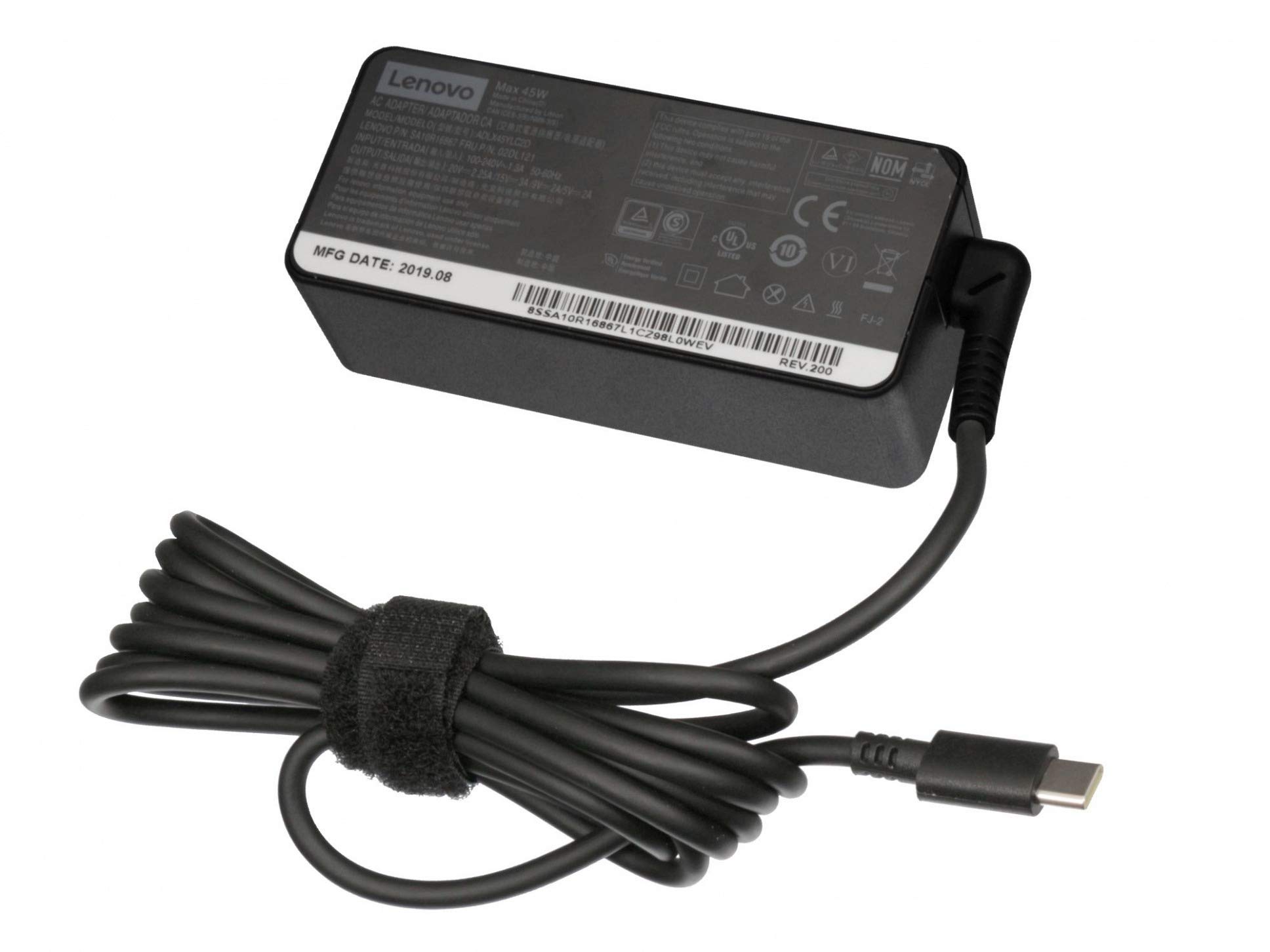 Chargeur Lenovo USB-C 45W avec protection contre surtensions