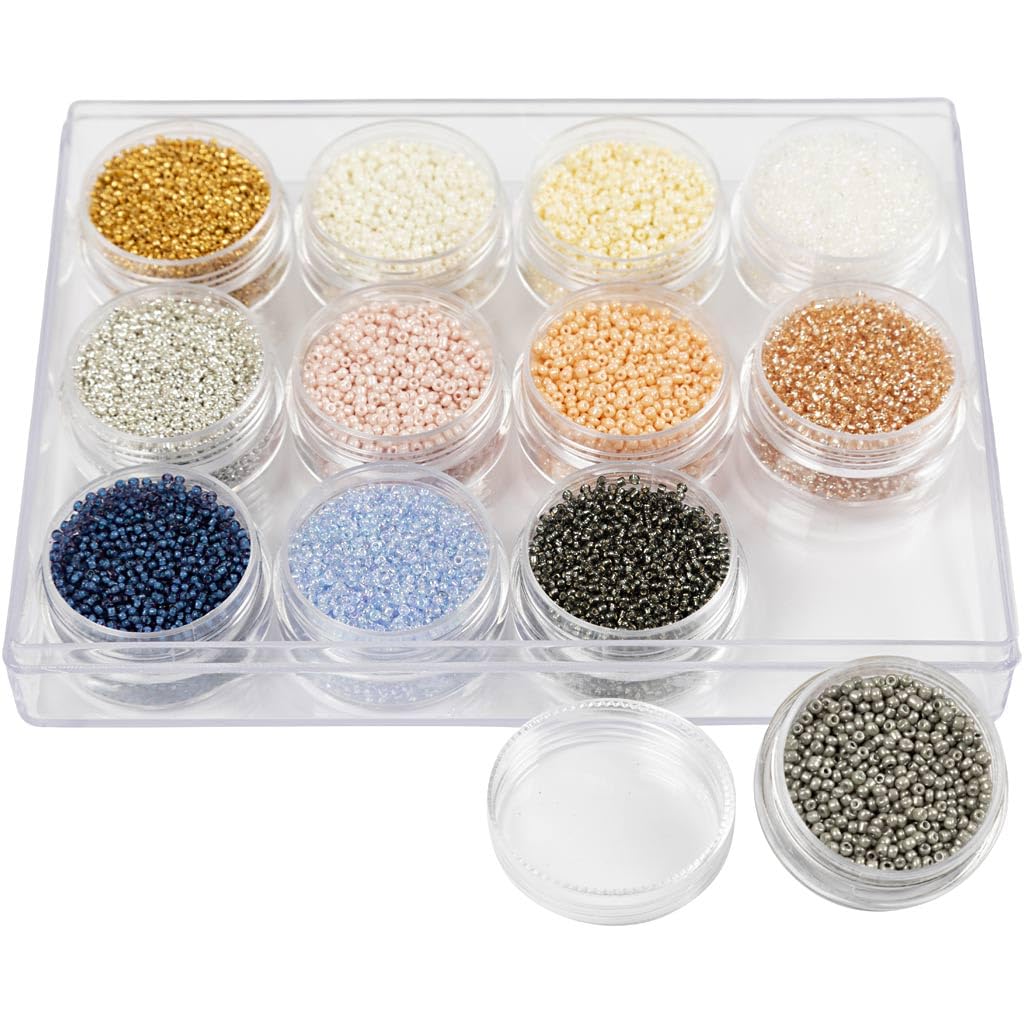 Kit DIY de cuentas rocalla 68236 para crear pulseras y collares personalizados en casa