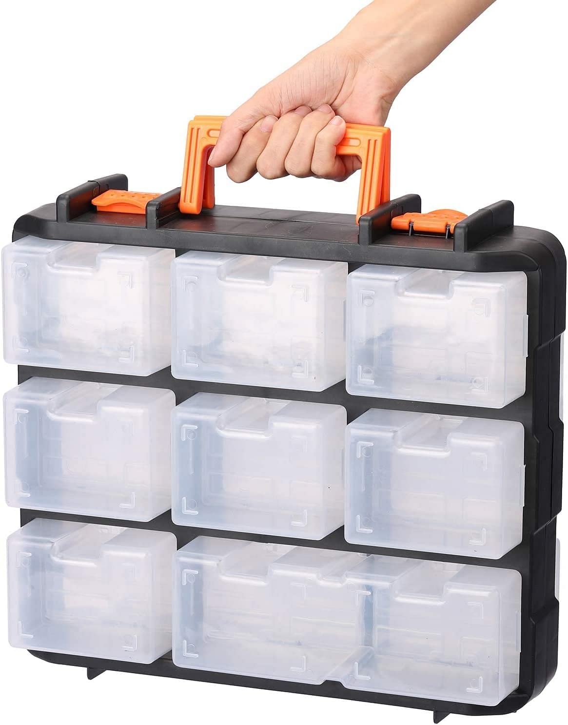 Yellow Tommy 16 Removable Bins Transparent Storage box for Makeup items, Kids Toys, Screws, Nuts,Bolt (YTSB048) (35 * 31 * 13.5 cm) (B0C1GGX42C) Amazon Price History, Amazon Price Tracker