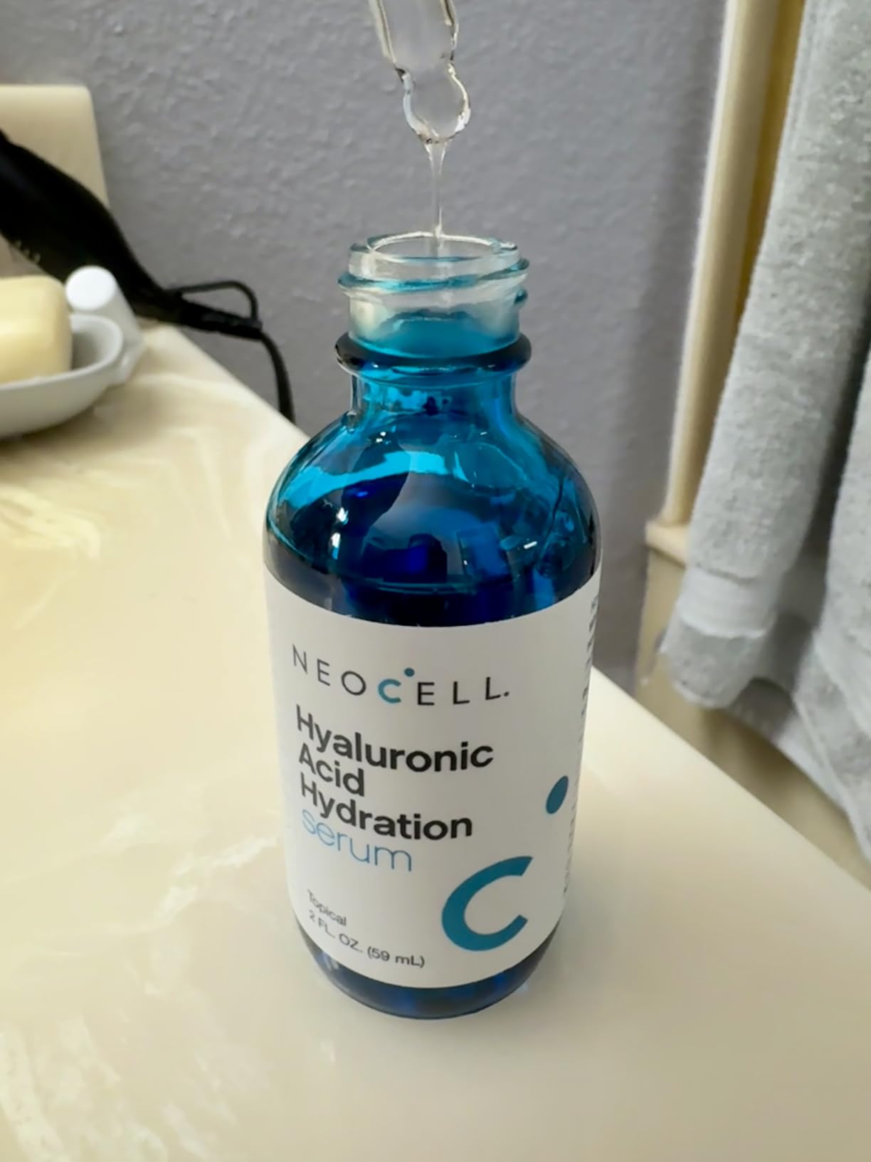 NeoCell Hyaluronic Acid Hydration Serum | 2 fl oz | Hydrating Formula for Face | Advanced Skin Care