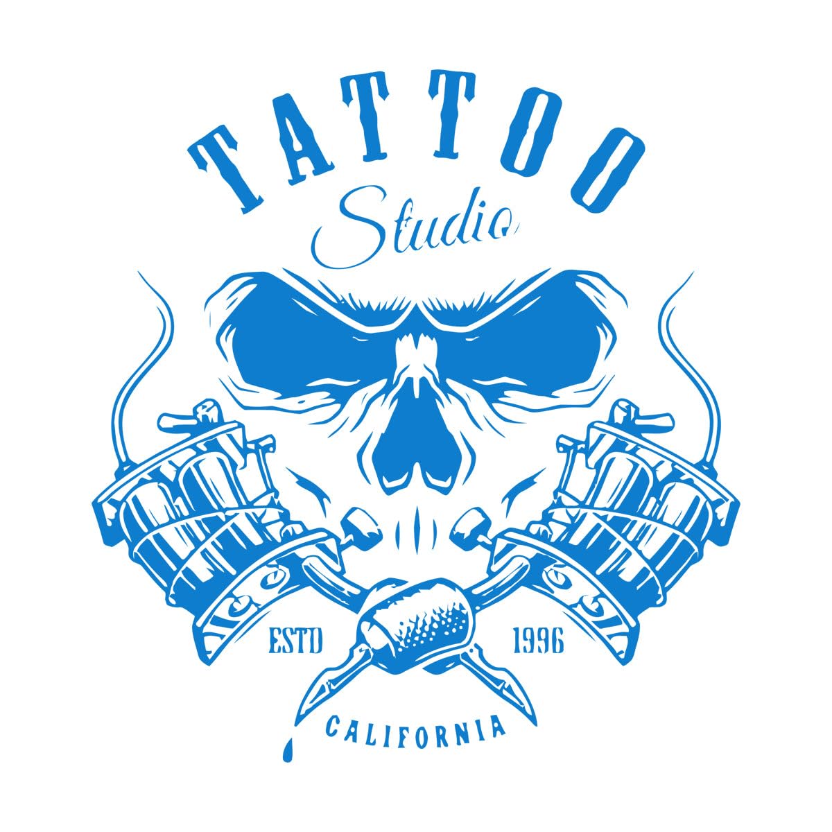 Tattoo Salon Logo Wall Decal Tattoo Shop Art Mural Studio Vinyl Sticker Salon Store Sign Window Home Poster Wall Decor Large - 67x70cm — image 1