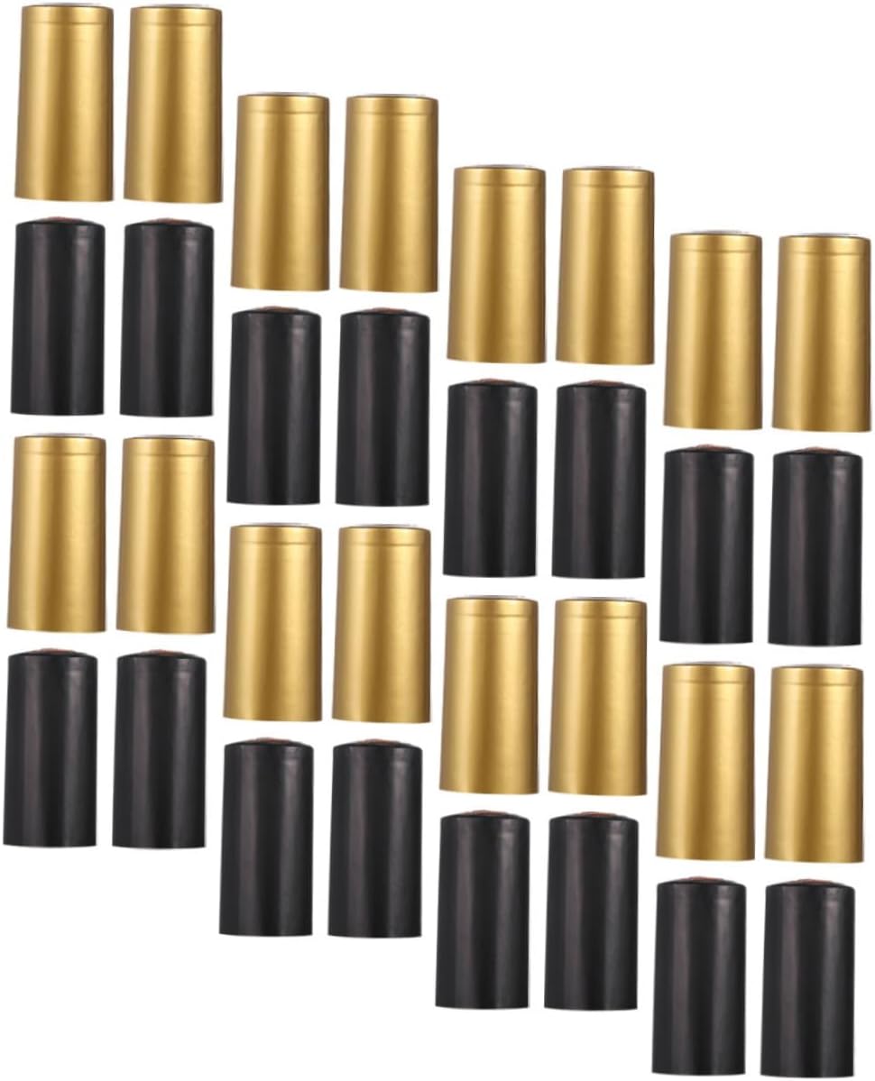 Mobestech 600pcs Bottle Heat Shrinkable Cap Bottle Sealing Shrink Wrap Air-tight Seal Caps