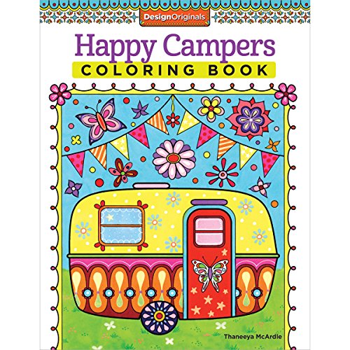 Design Originals, Happy Campers Coloring Book