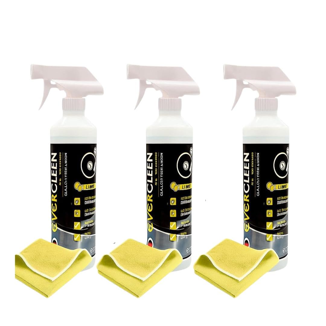 Vinyl Record Cleaner Kit 6-Piece Set – 3x500ml Vinyl Cleaning Solution +3X Microfibre Cloth – Best Vinyl Cleaner for Records – Eco-Friendly, Vegan, Made in Germany