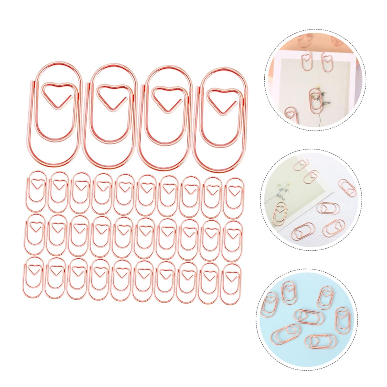 Gadpiparty 4 Set Graffette Metalliche Fermagli Per Carta Carbonio Forniture Ufficio Colorate E Resistenti Per Scuola E Lavoro 200 Pezzi * 4
