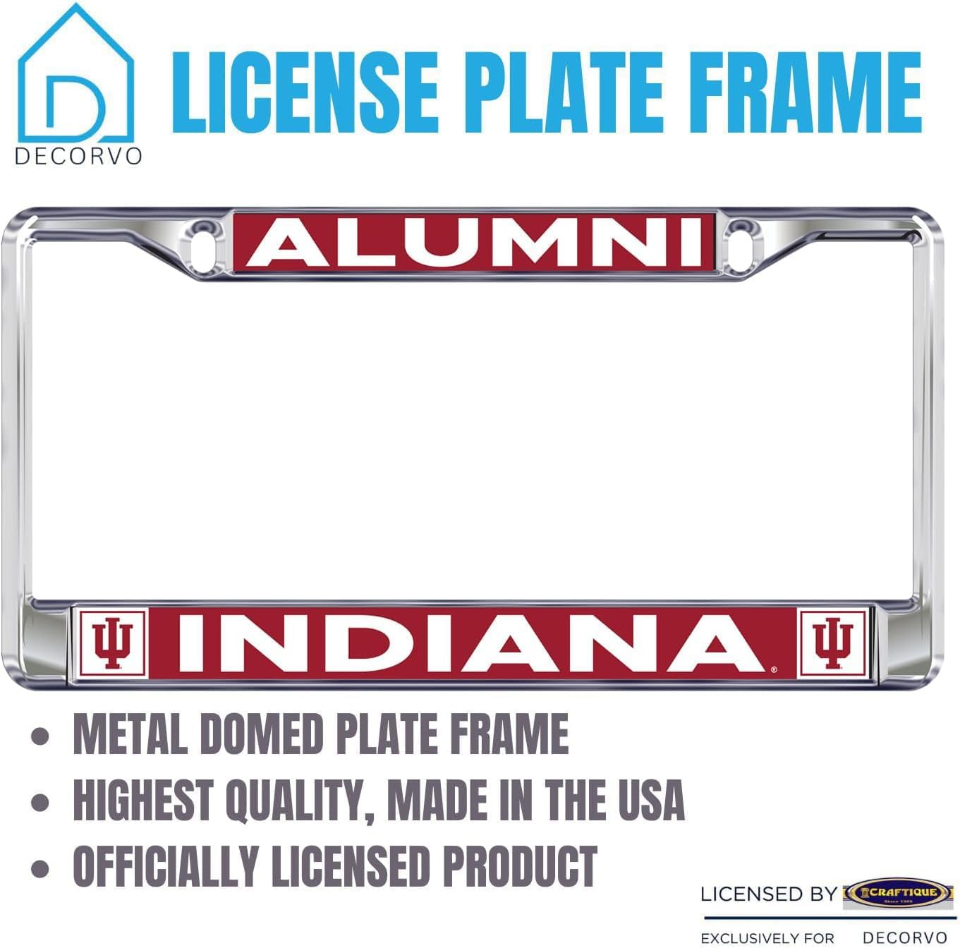 Indiana Alumni License Plate Frame - Indiana Car Truck Accessory - Image 4