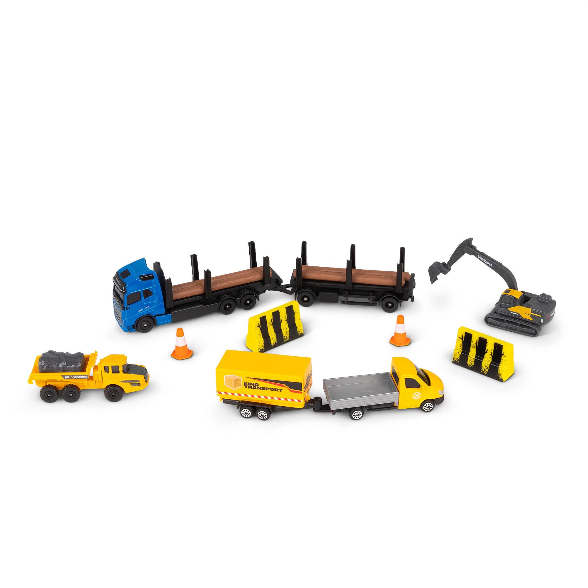 Maisto VOLVO FREIGHT HAULERS GIFT SET - Incredibly DetailedtRelica Collectible Model Trucks