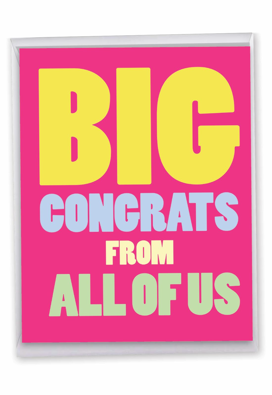 NobleWorks - Jumbo Congratulations Greeting Card (8.5 x 11 Inch