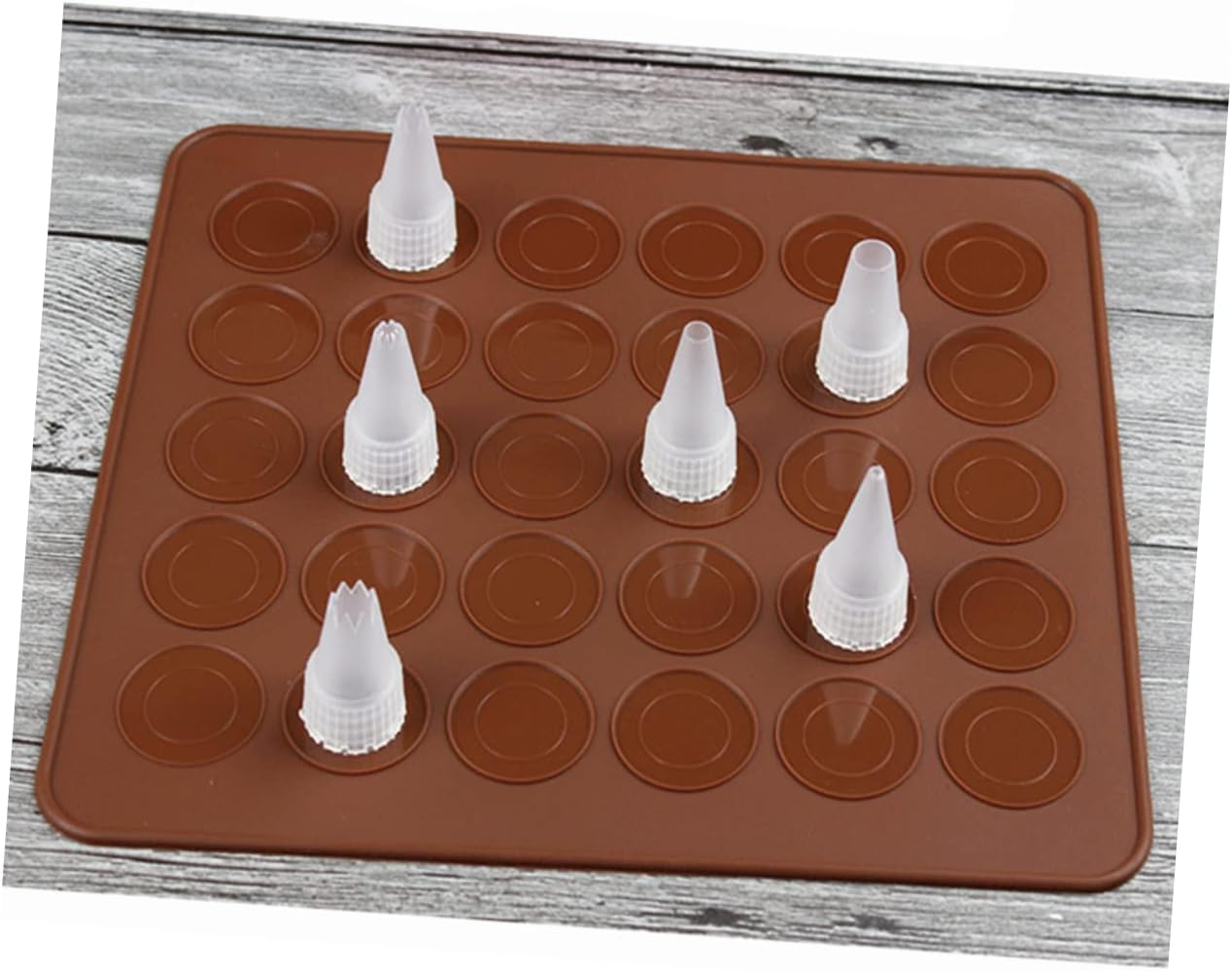 ULTECHNOVO Silicone Macaron Baking Mat Non Stick Pastry Baking Mold with Capacity Food Grade Silicone Dishwasher Safe for Oven and Microwave Use