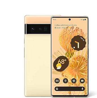 Pixel 6 Pro Back Glass Replacement for Google Pixel 6 Pro 5G Back Cover Glass Housing Door with Pre-Installed Tape + Tools Sorta Sunny(Not Suitable for Pixel 6)