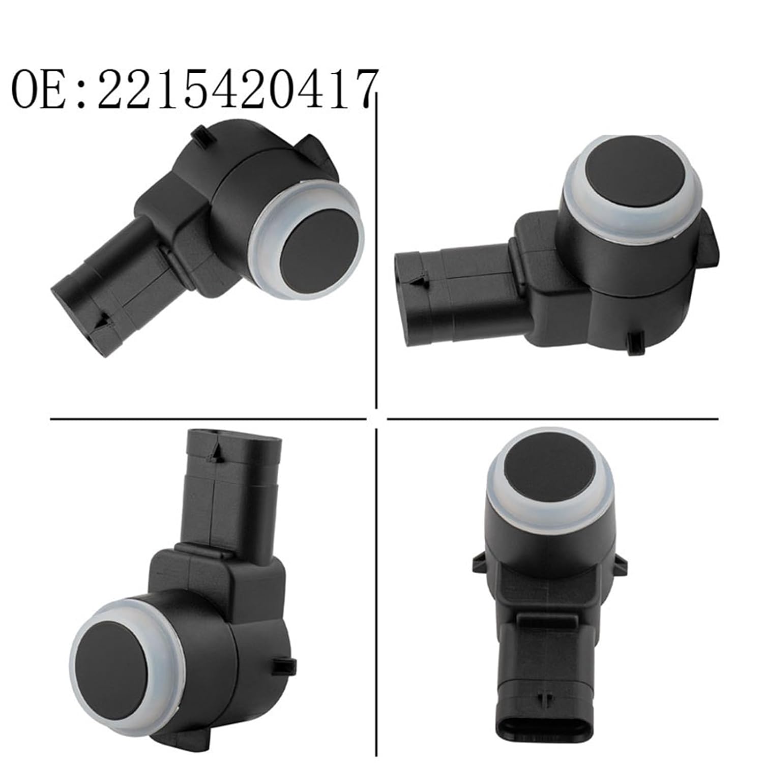 2215420417 A2215420417 PDC Parking Sensor Replacement for Mercedes-Benz W211 W219 W203 W204 W221 W164 CLS ML Car Parking Sensor System(1PCS Black)(4PCS Black) image 2