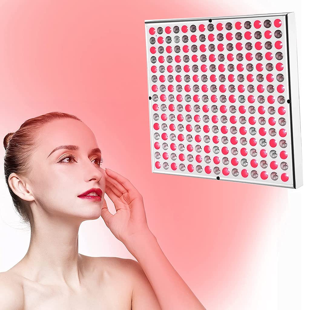 Dispositivo per la Terapia della Luce Rossa-Pannello di Terapia della Luce a LED per Viso e Corpo-660nm Rosso e 850nm Vicino Infrarosso -Sollievo dal Dolore,Antietà della Pelle-45W