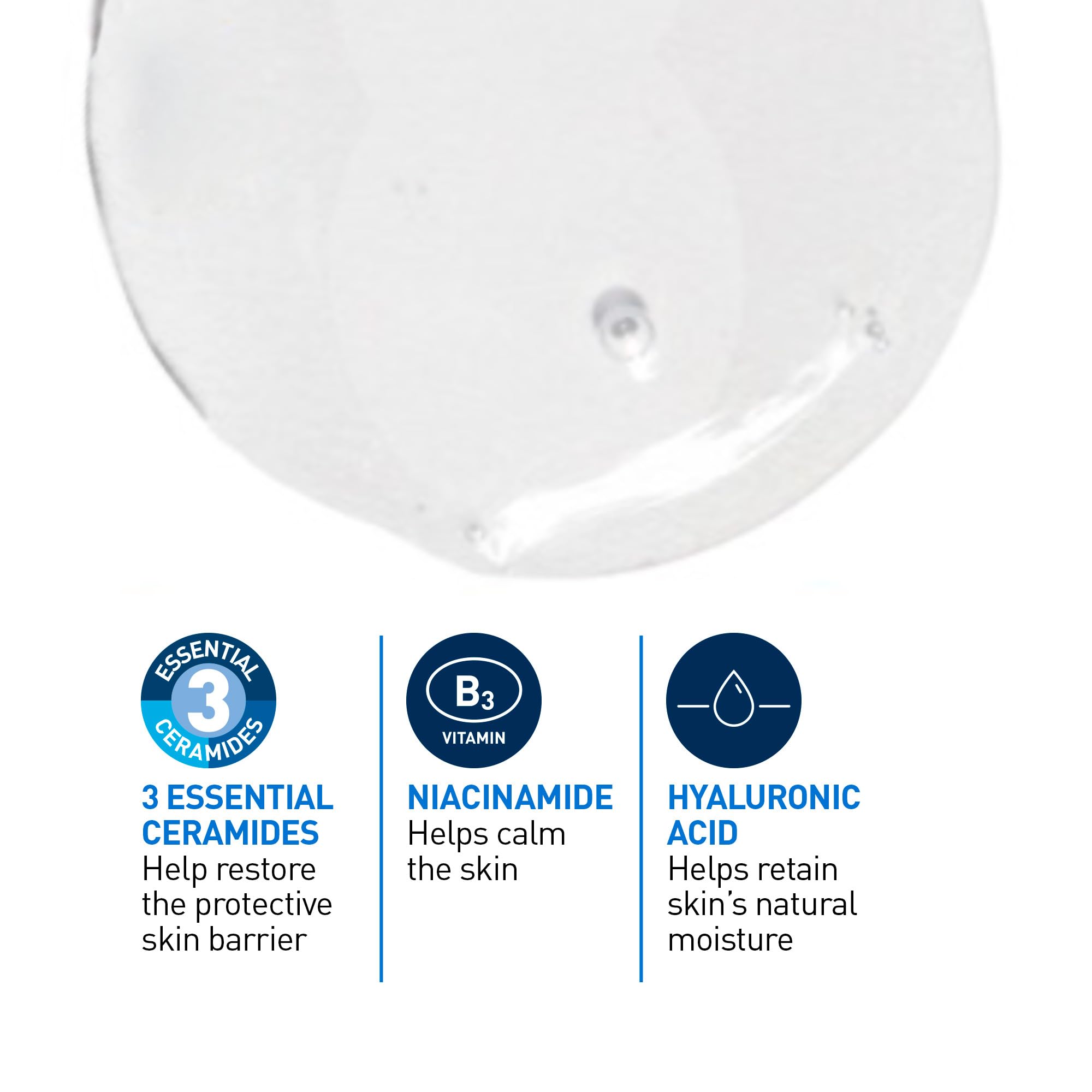 CeraVe Foaming Face Wash, Gel Face Cleanser for Normal to Oily Skin, Removes Excess Oil & Dirt, with Hyaluronic Acid, Niacinamide & Ceramides, Fragrance-Free, Recommended by Dermatologists, 562mL - 3