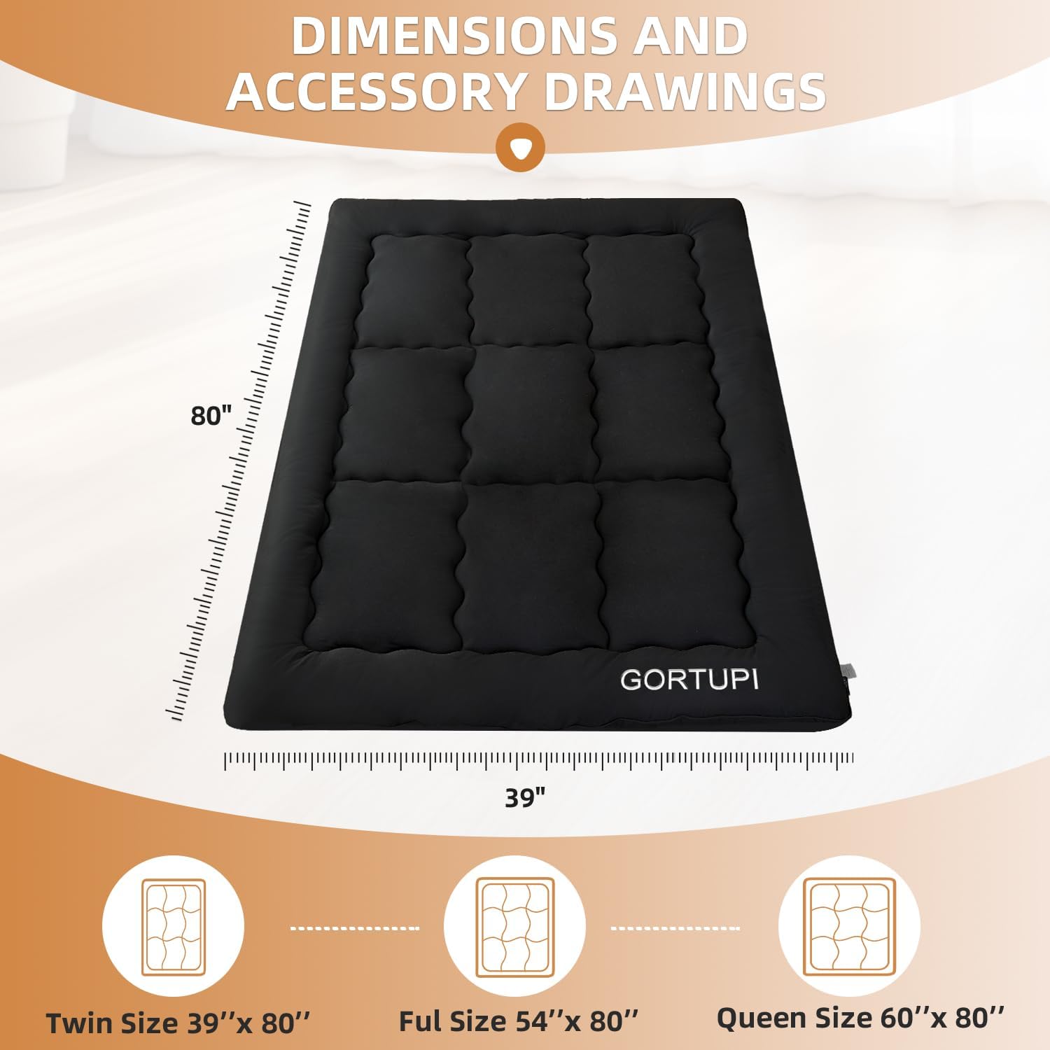 Japanese Floor Mattress,Futon Mattress 3